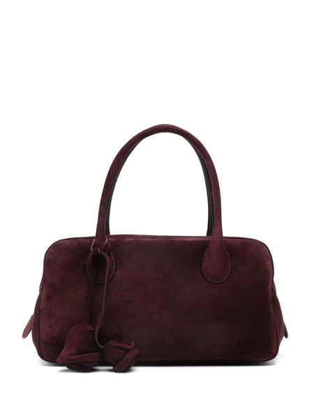  Magda Butrym Brigitte Flower-charm Suede Tote Bag - Purple 