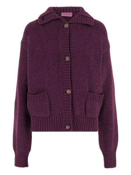  Magda Butrym Buttoned Patch-pocket Cardigan - Purple 