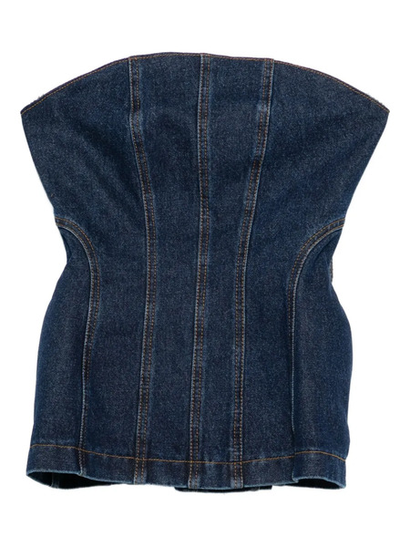  Magda Butrym Denim Corset - Blue 