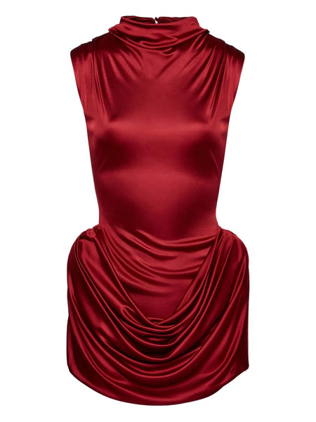  Magda Butrym Draped Cowl-neck Dress - Red 