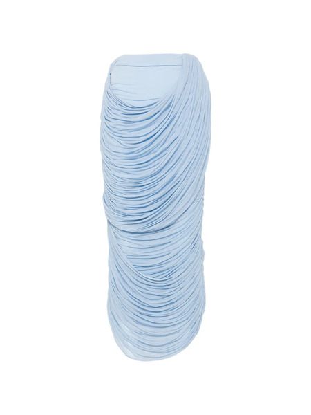  Magda Butrym Draped Midi Skirt - Blue 