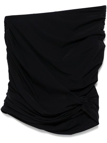  Magda Butrym Draped Mini Skirt - Black 