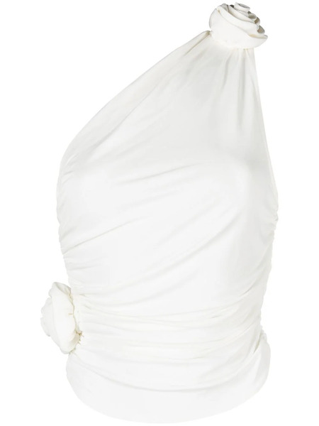  Magda Butrym Draped One-shoulder Top - White 