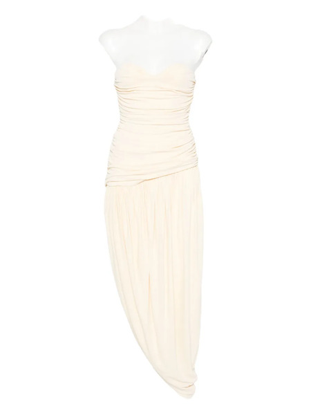  Magda Butrym Draped Open-leg Dress - Neutrals 
