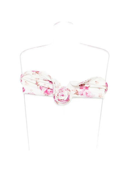  Magda Butrym Floral-pattern Swim Bra - Neutrals 
