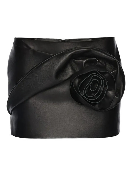  Magda Butrym Floral Wrap Skirt - Black 