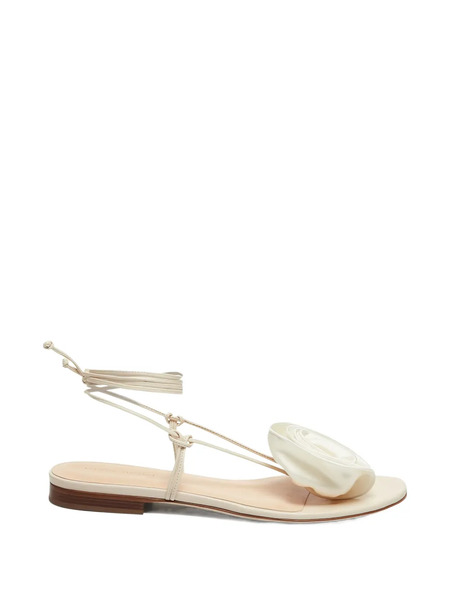  Magda Butrym Flower-detail Sandals - Neutrals 