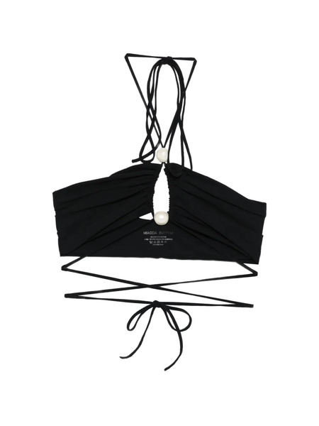  Magda Butrym Gathered Tie Beachwear - Black 