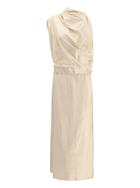 Magda Butrym Halter-neck Midi Dress - Neutrals 