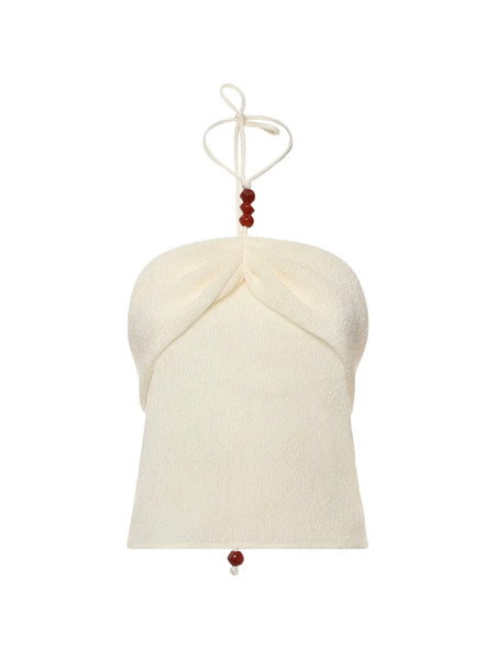  Magda Butrym Halterneck Top - Neutrals 