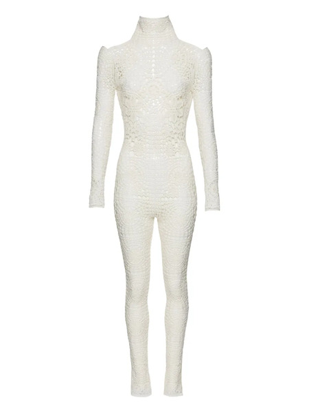  Magda Butrym Koniakow Lace Jumpsuit - White 