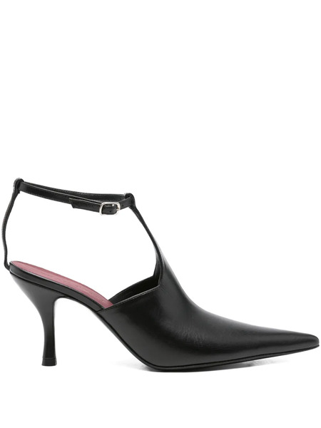  Magda Butrym 85mm Pointed-toe Ankle-strap Pumps - Black 