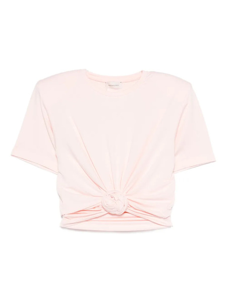  Magda Butrym Padded-shoulders T-shirt - Pink 