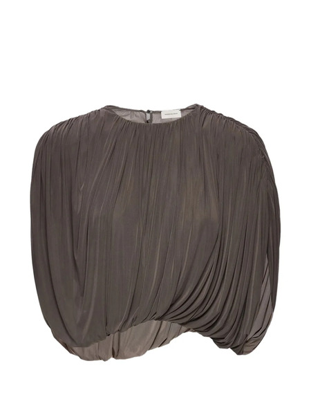  Magda Butrym Ruched Top - Brown 