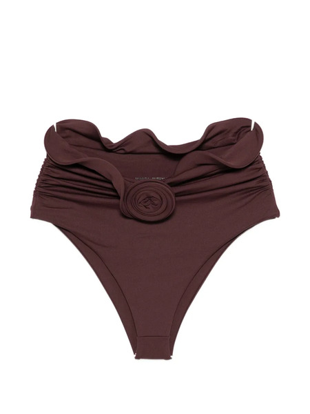  Magda Butrym Ruffle Flower-detail Bikini Bottom - Purple 
