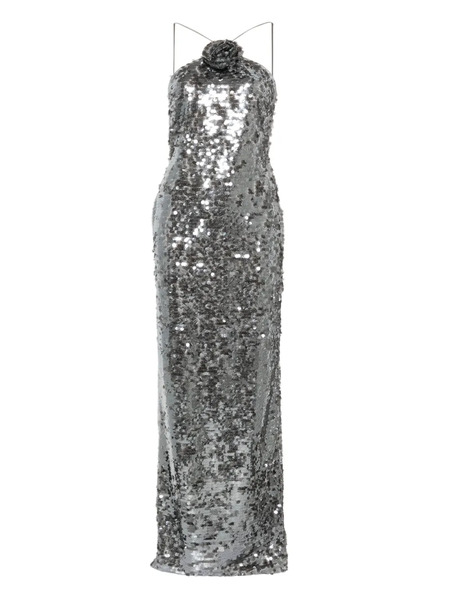  Magda Butrym Sequin-embellished Maxi Dress - Grey 