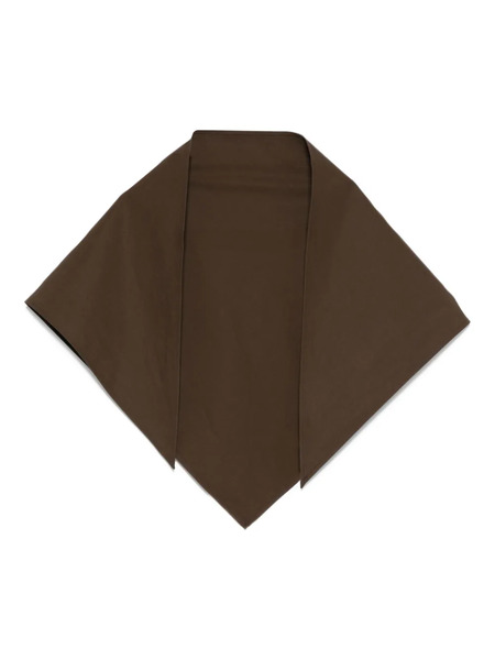  Magda Butrym Shawl-collar Cotton Scarf - Brown 