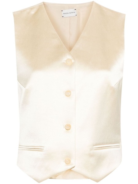  Magda Butrym Silk Waistcoat - Neutrals 