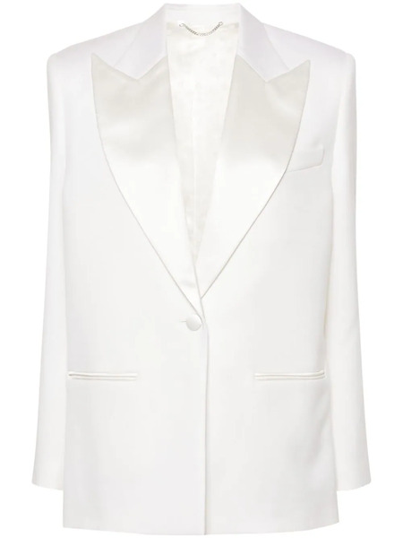  Magda Butrym Single-breasted Wool Suit Jacket - Neutrals 
