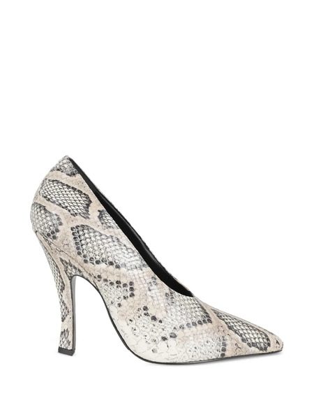  Magda Butrym Snakeskin-effect Heeled Pumps - Neutrals 