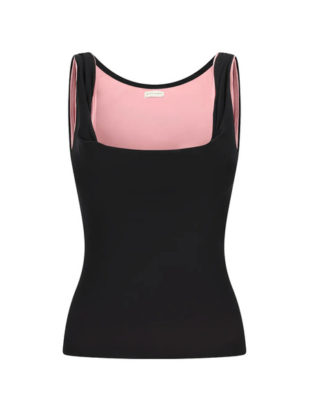  Magda Butrym Square-neck Tank Top - Black 