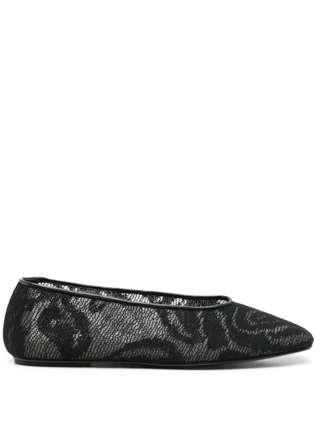  Magda Butrym Square-toe Ballet Flats - Black 