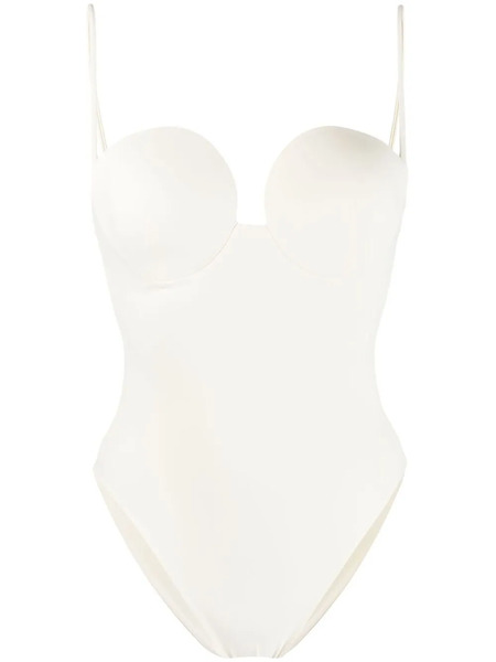  Magda Butrym Sweetheart Neckline Swimsuit - Neutrals 