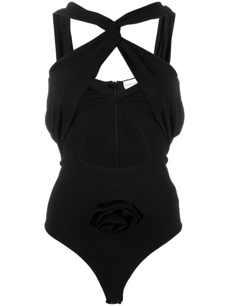  Magda Butrym Twisted Cut-out Bodysuit - Black 