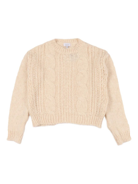  Magil Cable-knit Crew-neck Sweater - Neutrals 