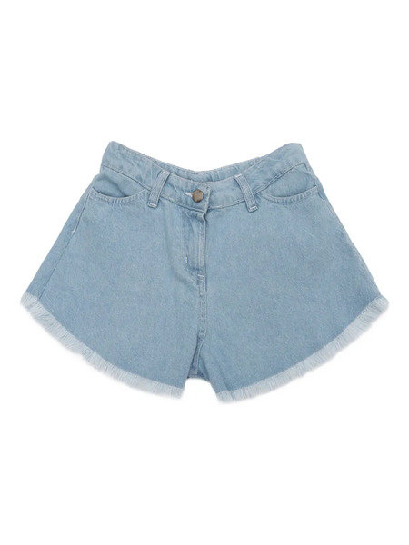  Magil Frayed-hem Denim Shorts - Blue 