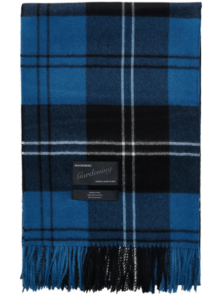  Magniberg Logo-patch Alpaca Blanket - Blue 