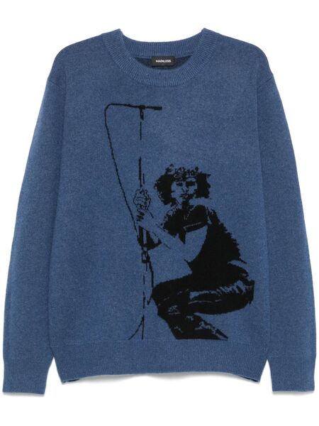  Mainless Jim Morrison Sweater - Blue 
