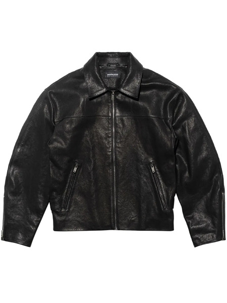  Mainless Leather Jacket - Black 
