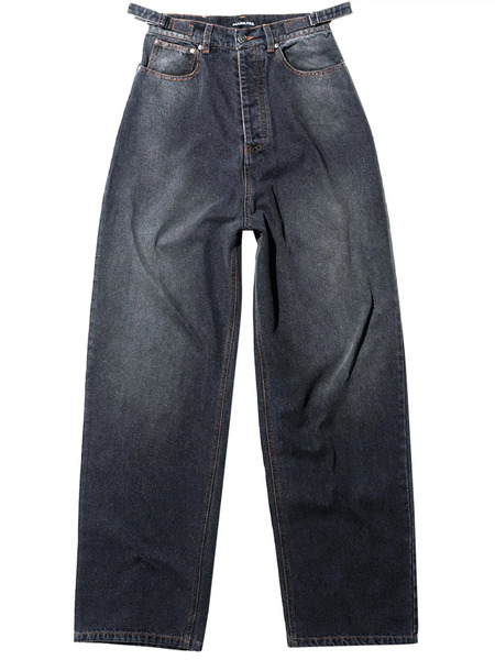  Mainless Wide-leg Jeans - Grey 