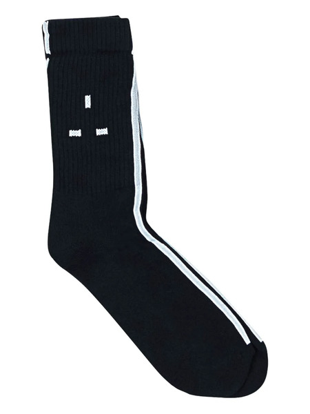  Mains Logo-intarsia Socks - Black 