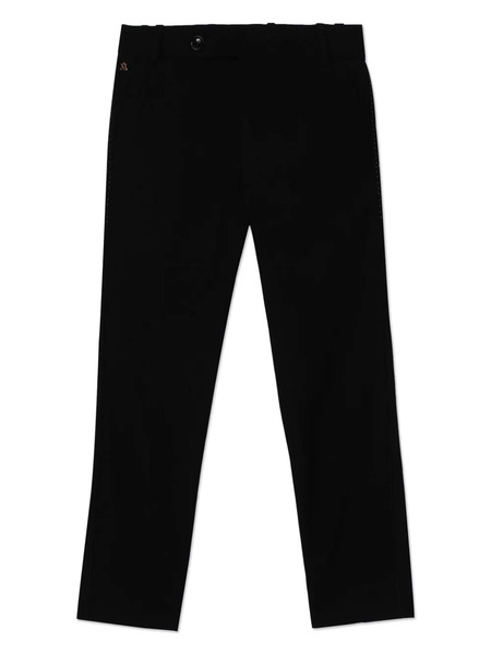  Maison Ava Logo-embroidered Trousers - Black 