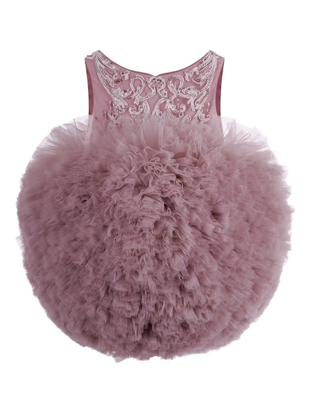  Maison Ava Pomme Ruffled Dress - Pink 