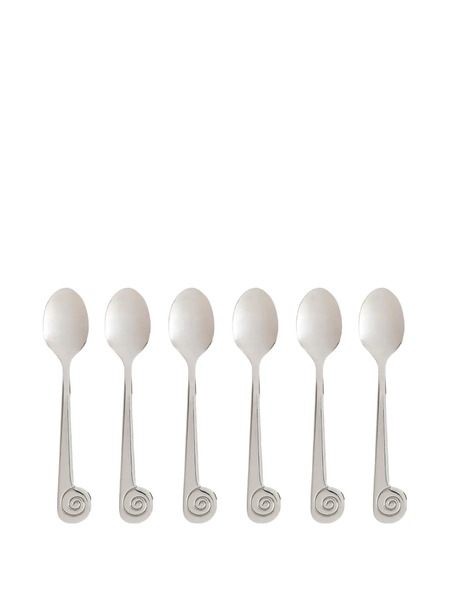  Maison Balzac Scrolled Lescargot Dessert Spoons (six Setting) - Silver 