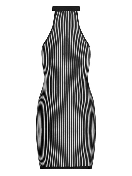  Maison Close Bande à Part Striped Dress - Black 