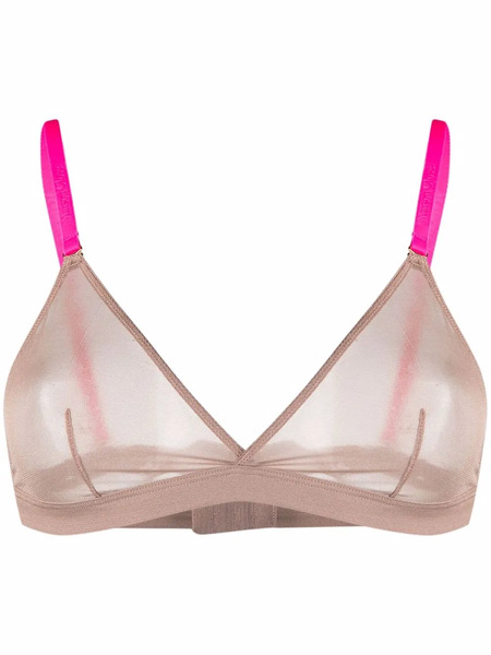  Maison Close Corps à Corps Mesh Triangle Bra - Brown 