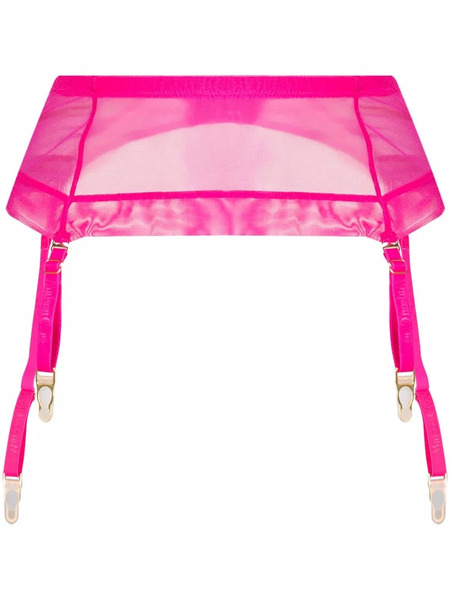  Maison Close Corps à Corps Neon Sheer Garter Belt - Pink 