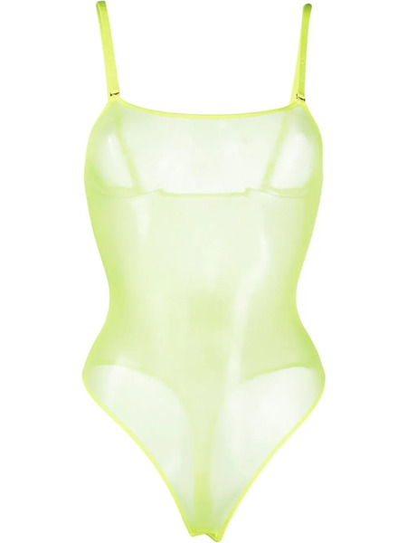  Maison Close Corps à Corps Neon Thong Bodysuit - Yellow 