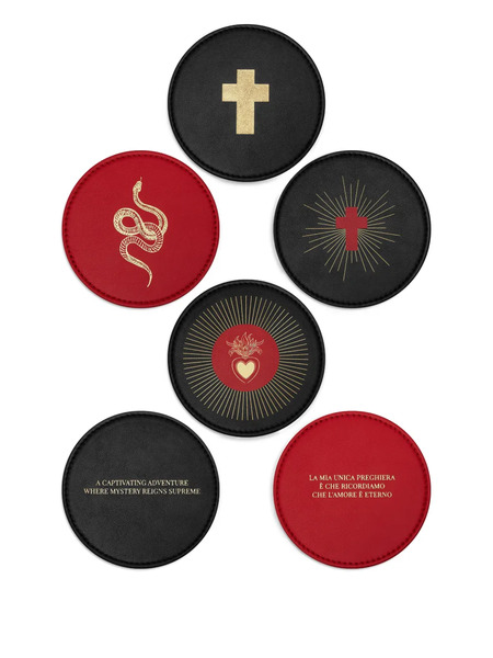  Maison Close Curiosités Désirables © Vino Veritas Coasters (set Of Six) - Black 