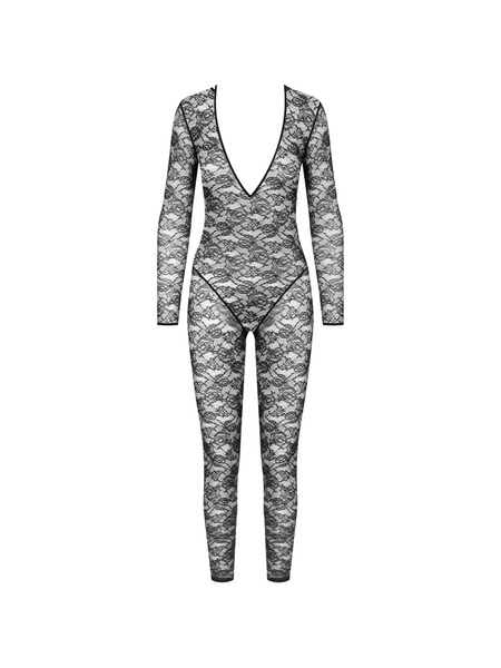  Maison Close Flashback V-neck Jumpsuit - Black 