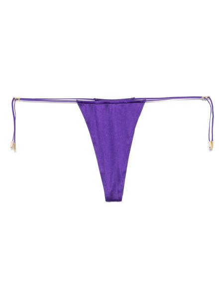 Maison Close Glow Mini String Bikini Bottoms - Purple 
