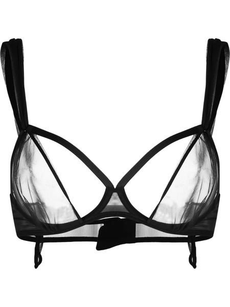  Maison Close L'amoureuse Sheer Bra - Black 