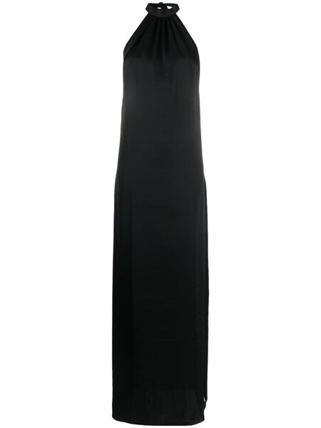  Maison Close Open-back Satin-weave Dress - Black 