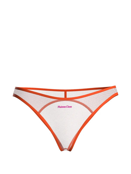  Maison Close Panorama Open-back Briefs - Neutrals 