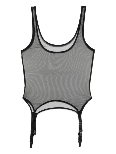  Maison Close Pure Tentation Garter Bodysuit - Black 