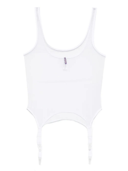  Maison Close Pure Tentation Garter Bodysuit - White 